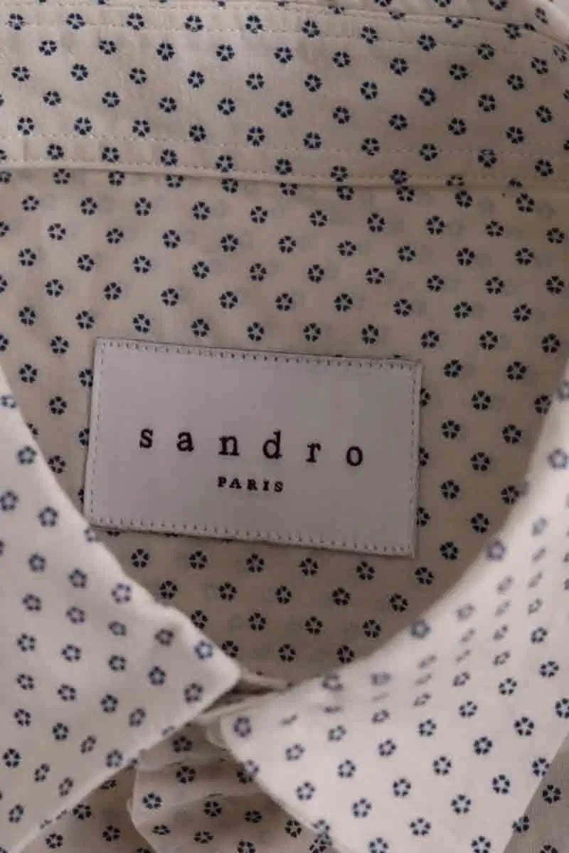 Chemise Sandro Beige en Coton