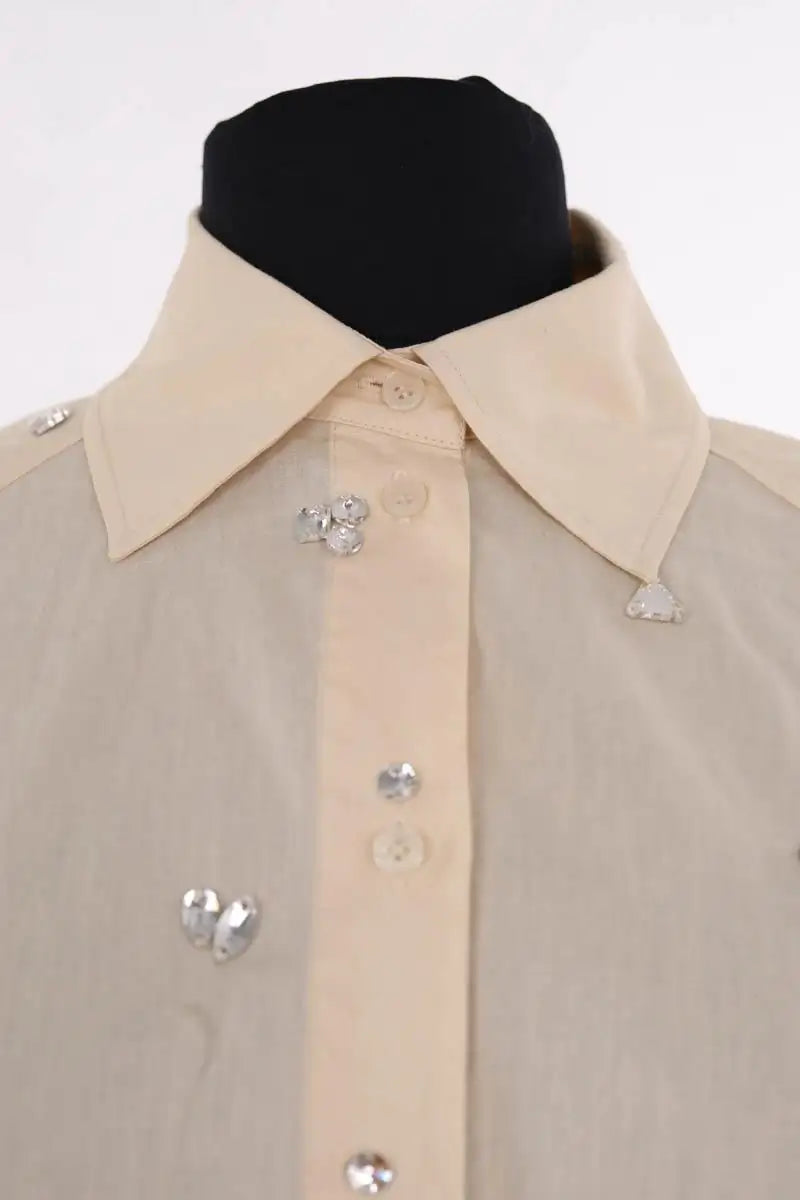 Chemise Sandro Beige en Coton