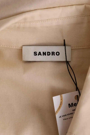 Chemise Sandro Beige en Coton