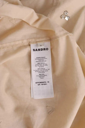 Chemise Sandro Beige en Coton