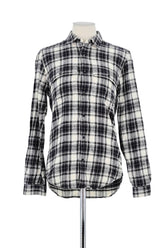 Chemise Sandro Blanc en Coton, taille XS - Seconde Main