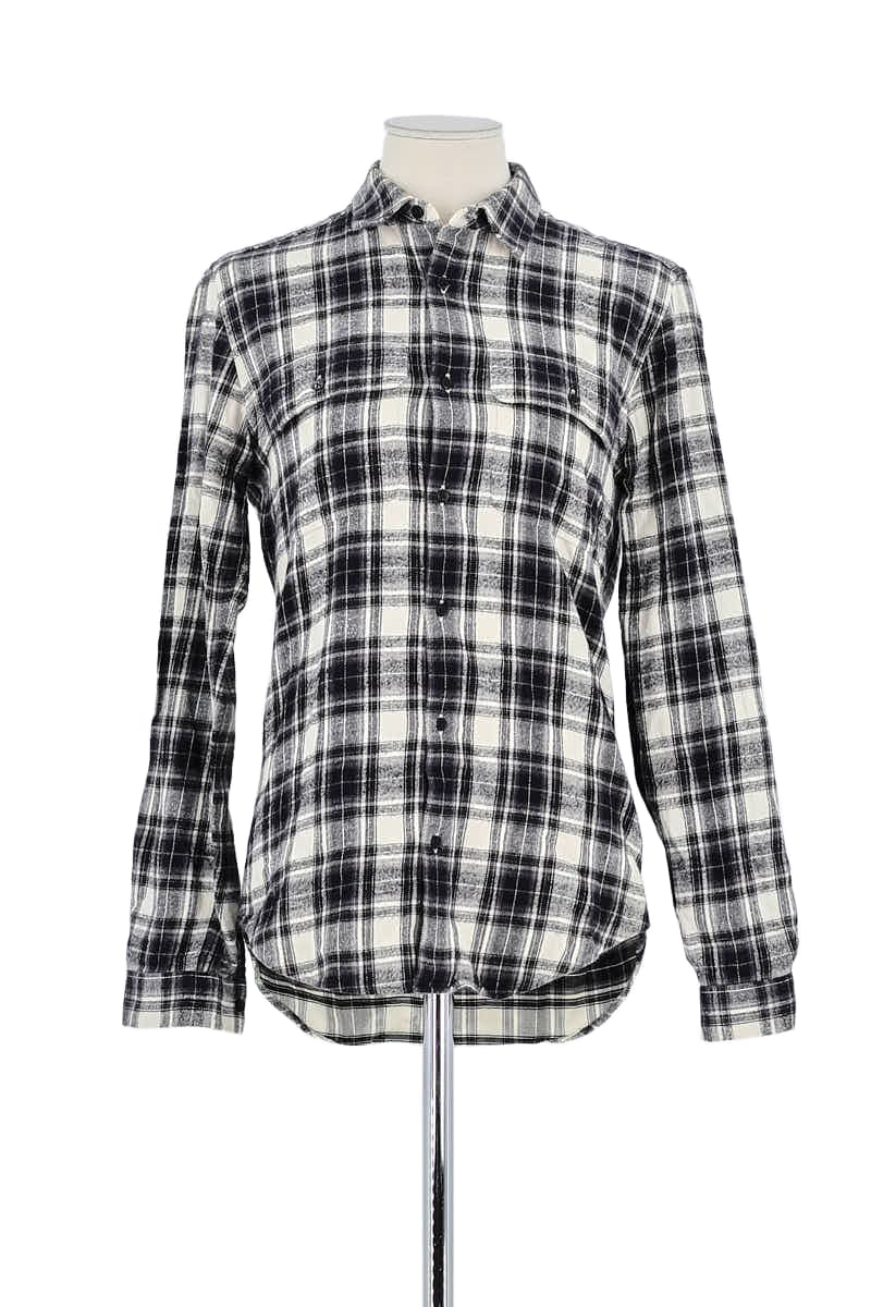 Chemise Sandro Blanc en Coton, taille XS - Seconde Main