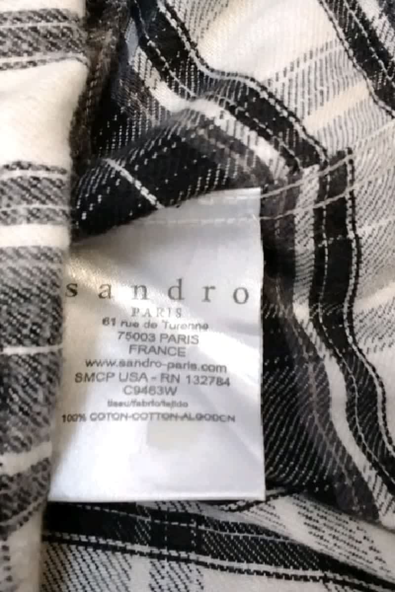 Chemise Sandro Blanc en Coton