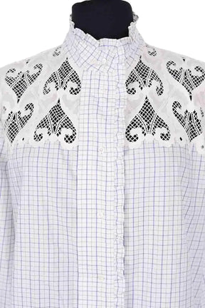 Chemise Sandro Bleu en Coton, taille L - Seconde Main