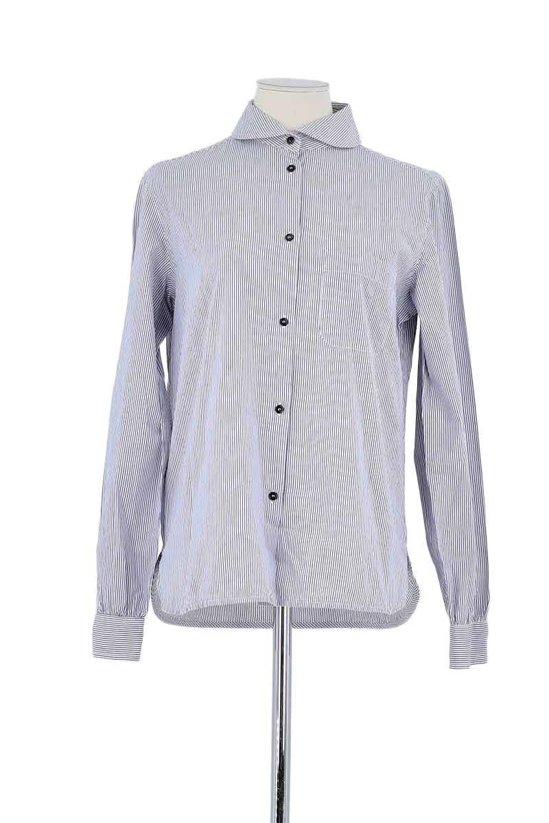 Chemise Sandro Bleu en Coton, taille M - Seconde Main