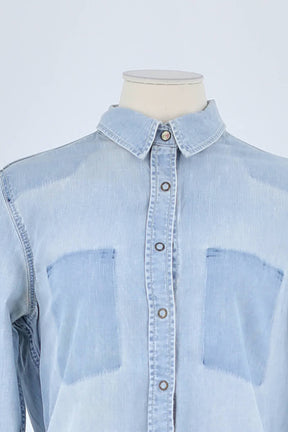 Chemise Sandro Bleu en Coton