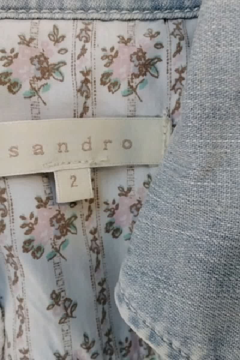 Chemise Sandro Bleu en Coton