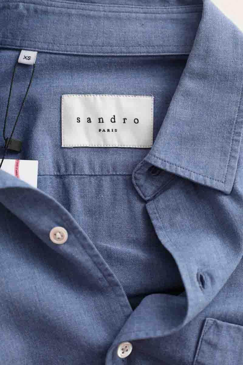 Chemise Sandro Bleu en Coton