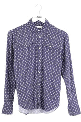 Chemise Sandro Bleu en Coton, taille XS - Seconde Main