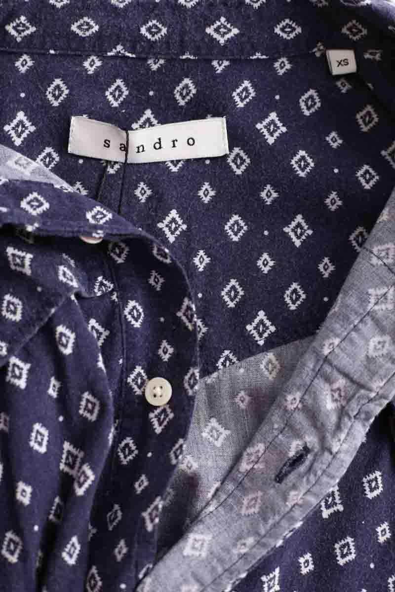 Chemise Sandro Bleu en Coton
