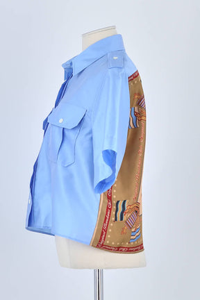 Chemise Sandro Bleu en Polyester