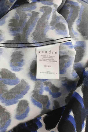 Chemise Sandro Bleu en Soie