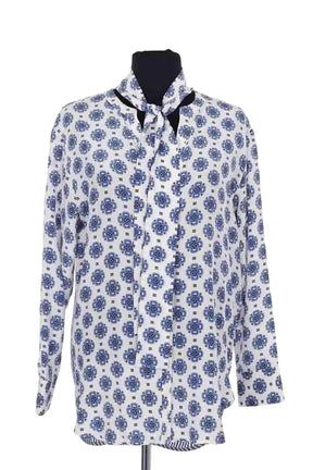 Chemise Sandro Bleu en Soie, taille S - Seconde Main