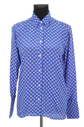 Chemise Sandro Bleu en Soie, taille XS - Seconde Main