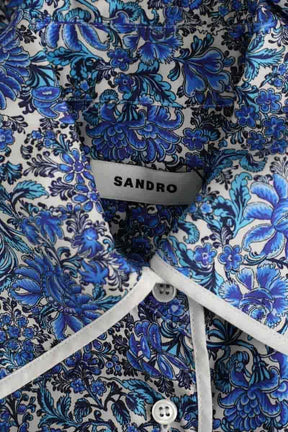 Chemise Sandro Bleu en Soie