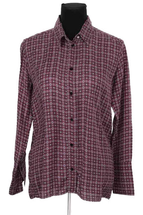 Chemise Sandro Bordeaux en Soie, taille M - Seconde Main