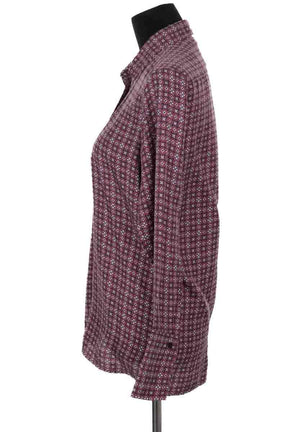 Chemise Sandro Bordeaux en Soie