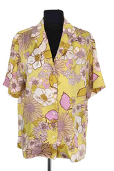 Chemise Sandro Jaune en Synthétique, taille L - Seconde Main