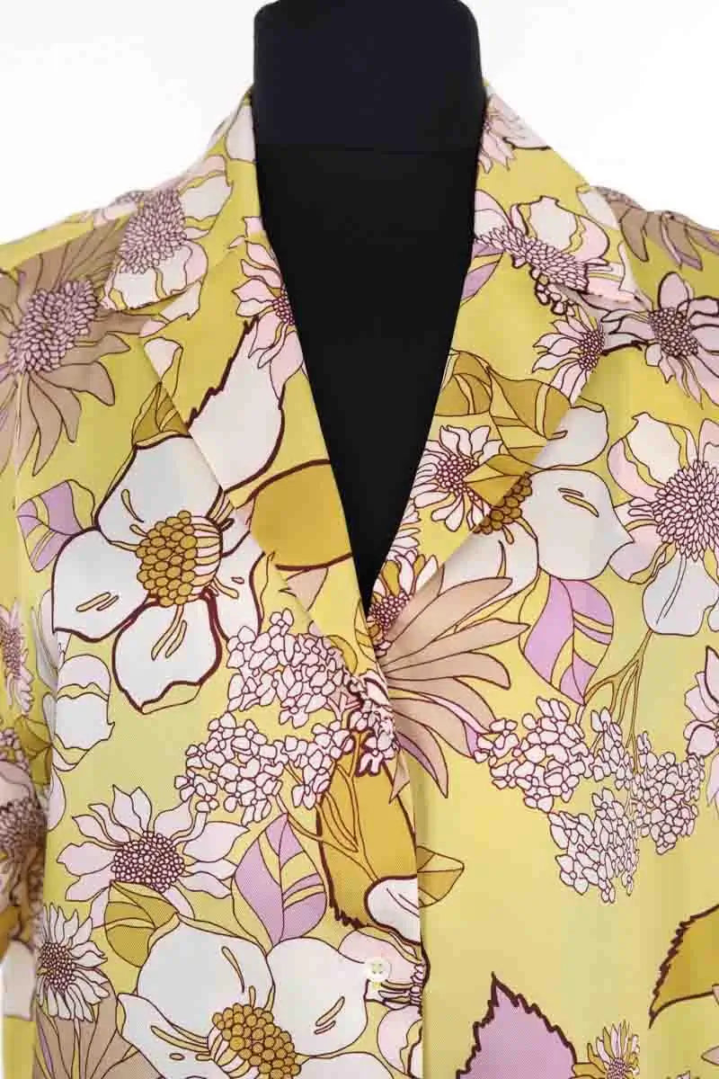 Chemise Sandro Jaune en Synthétique
