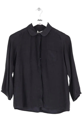 Chemise Sandro Noir en Soie, taille M - Seconde Main