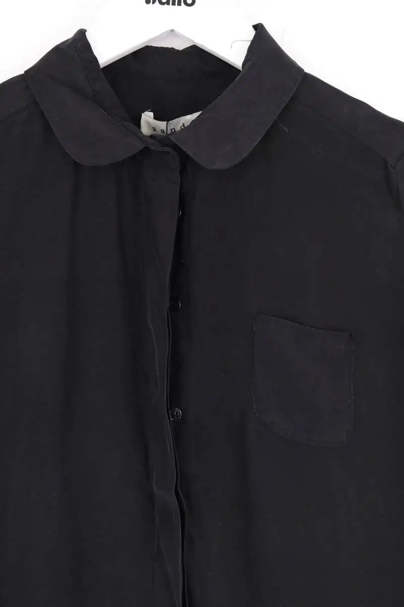 Chemise Sandro Noir en Soie