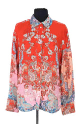 Chemise Sandro Orange en Viscose, taille S - Seconde Main