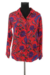 Chemise Sandro Rouge en Soie, taille S - Seconde Main