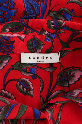 Chemise Sandro Rouge en Soie