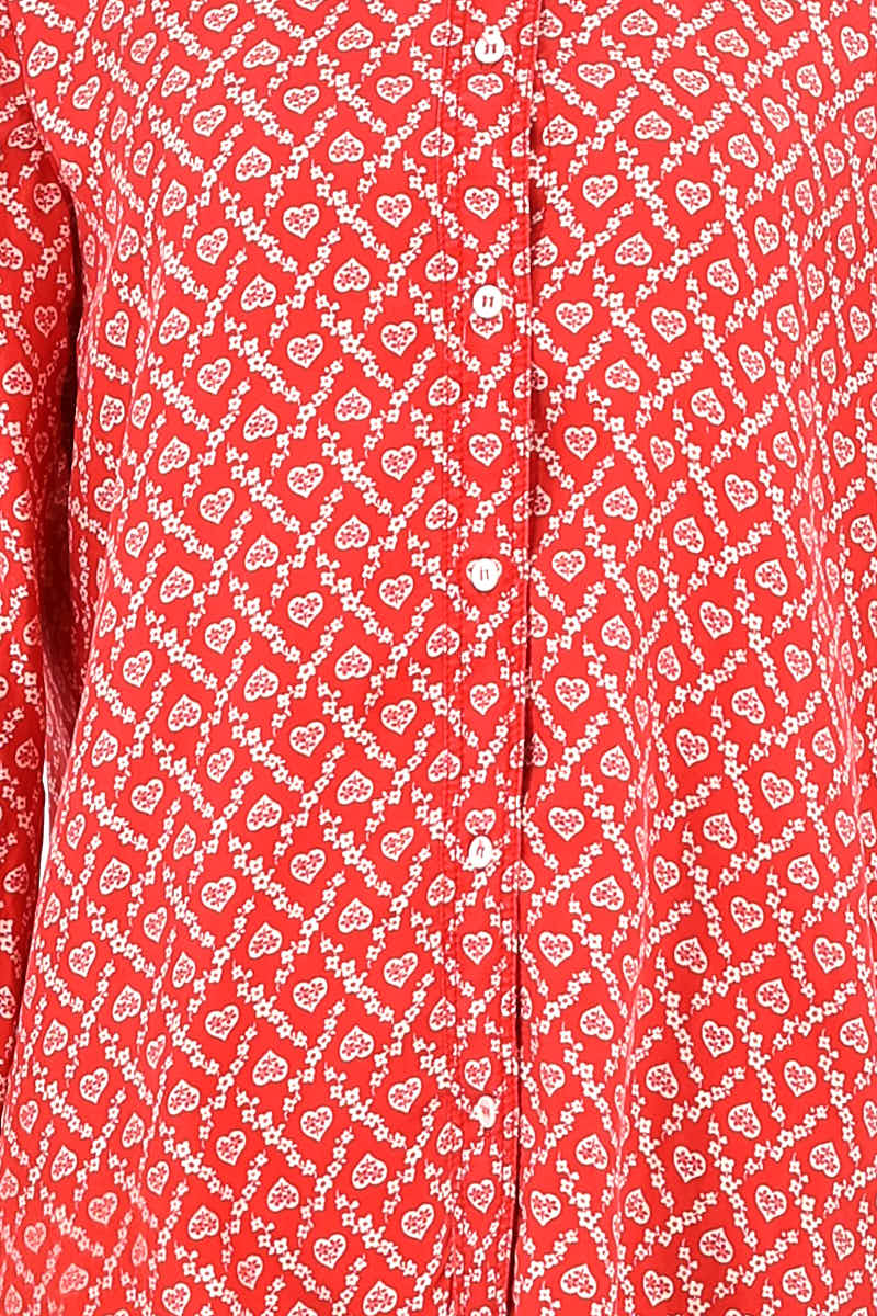 Chemise Sandro Rouge en Soie