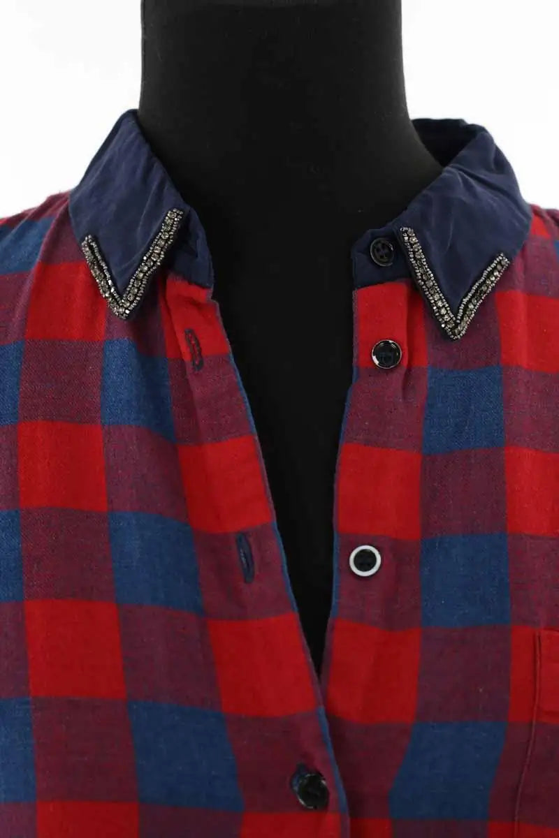 Chemise Sandro Rouge en Synthétique