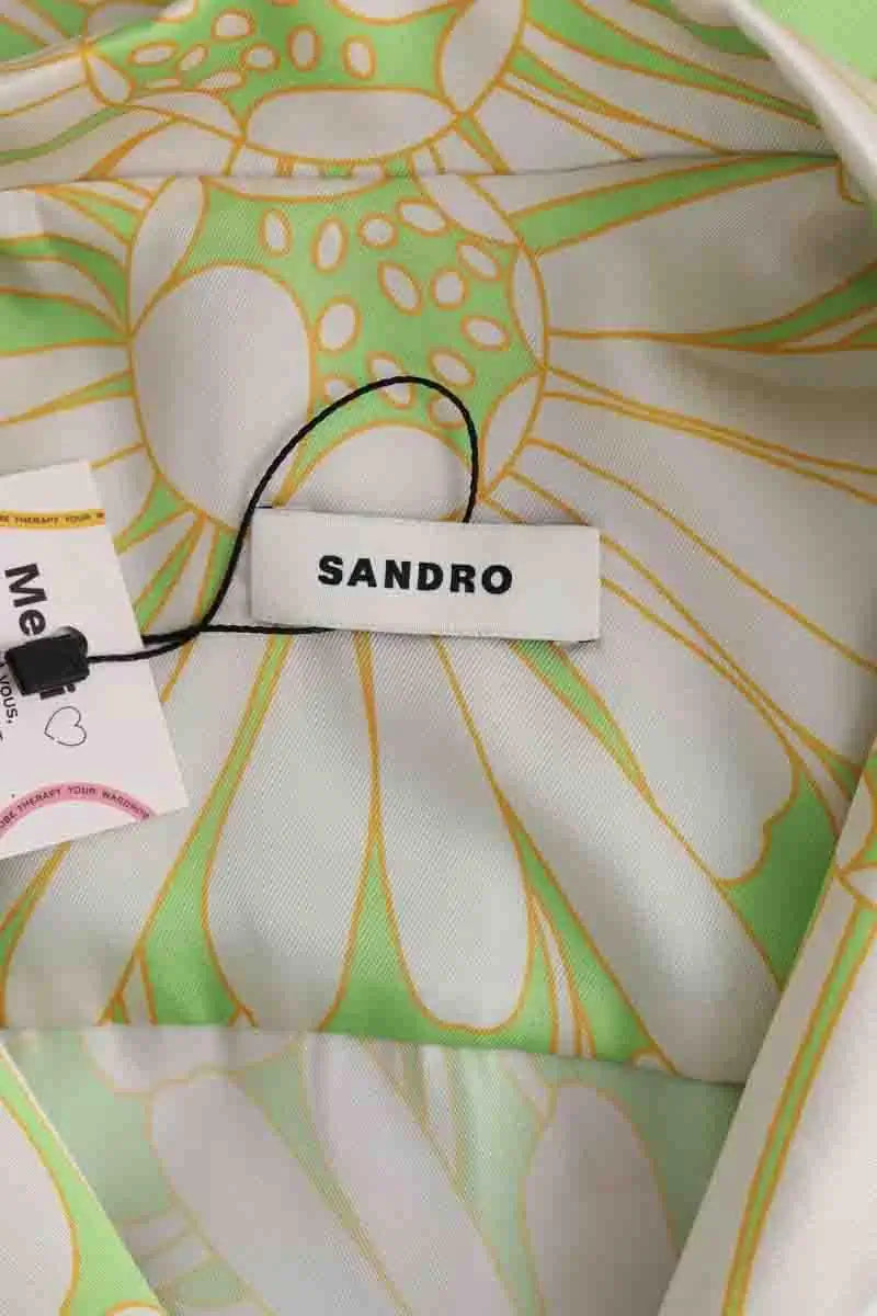 Chemise Sandro Vert en Synthétique