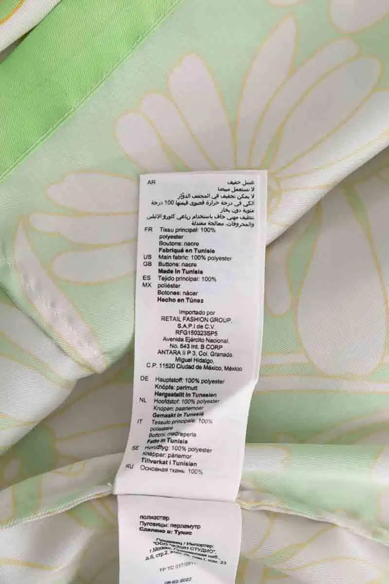 Chemise Sandro Vert en Synthétique