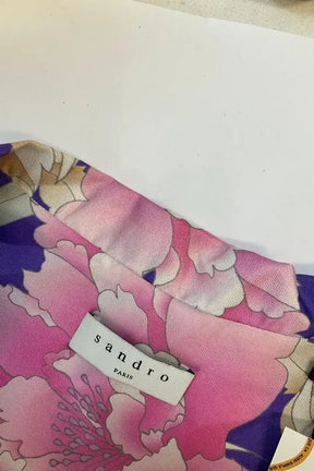 Chemise Sandro Violet en Soie