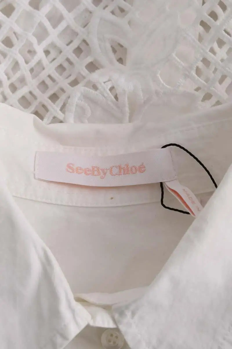 Chemise See By Chloé Blanc en Coton