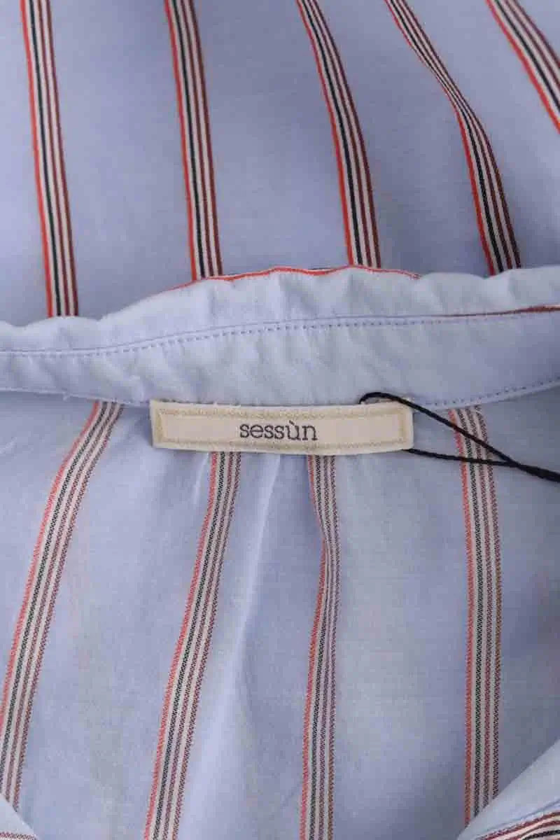 Chemise Sessun Bleu en Coton