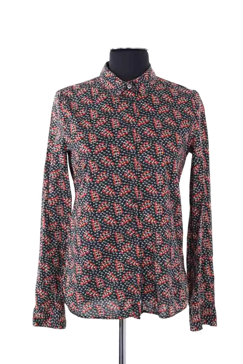 Chemise Sessun Noir en Coton, taille XS - Seconde Main