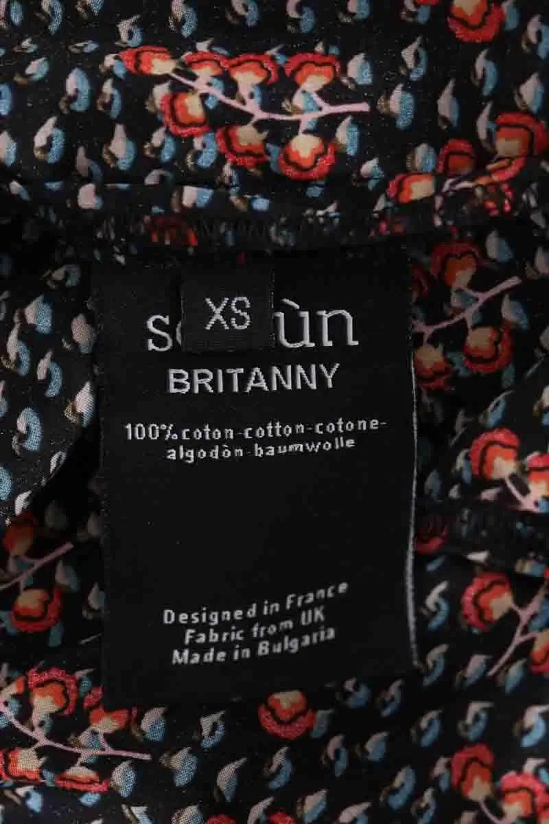 Chemise Sessun Noir en Coton