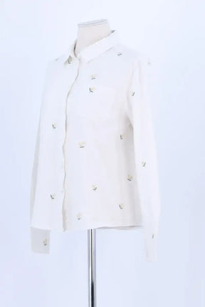 Chemise Sézane Blanc en Coton
