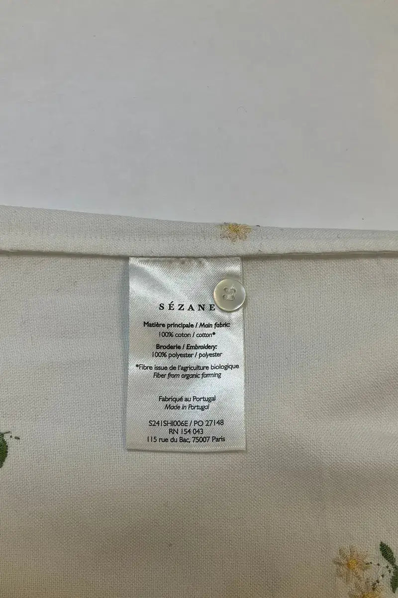 Chemise Sézane Blanc en Coton
