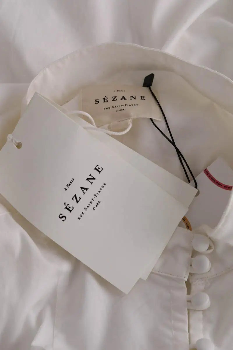 Chemise Sézane Blanc en Coton