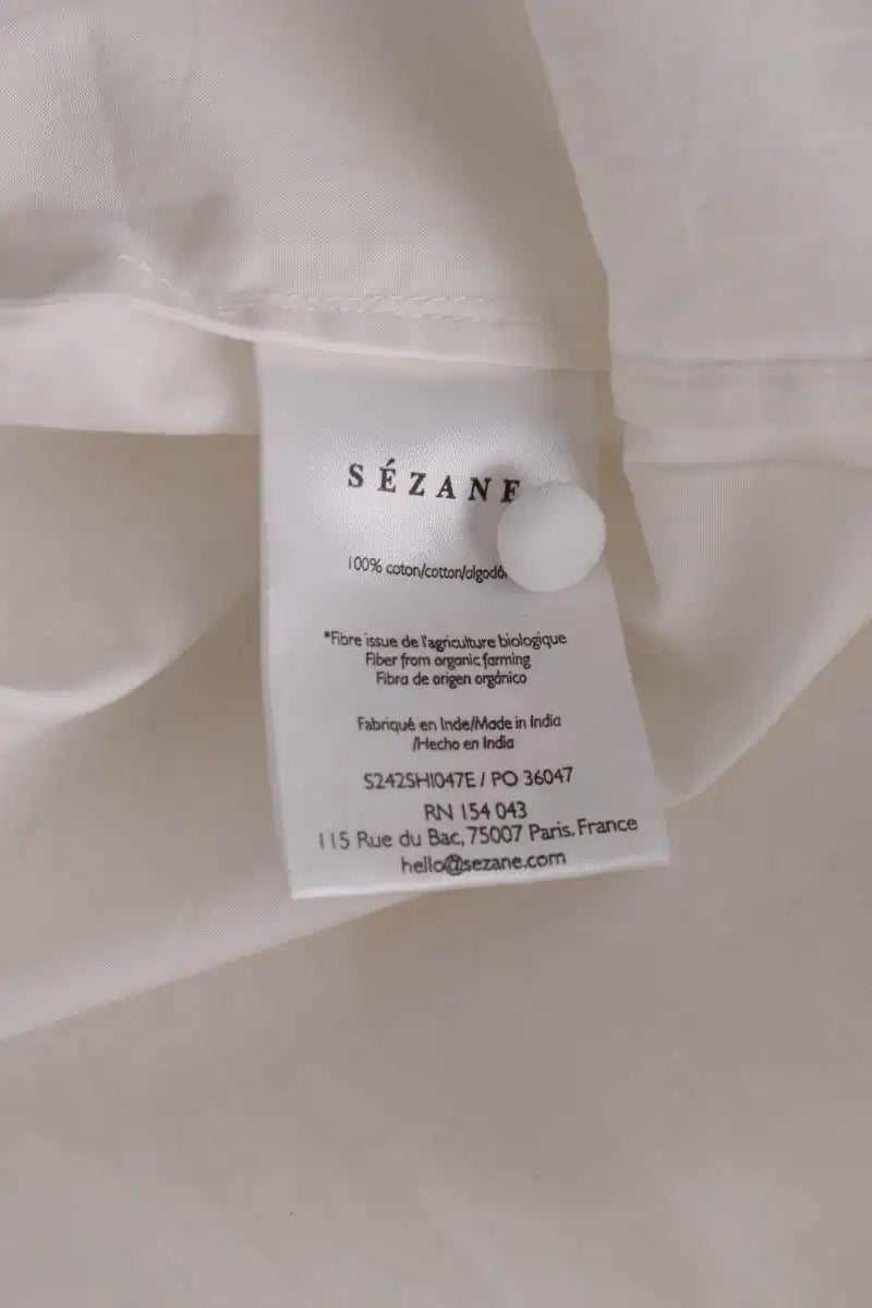 Chemise Sézane Blanc en Coton