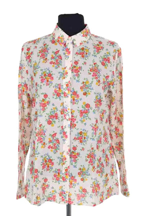 Chemise Sézane Blanc en Coton, taille S - Seconde Main
