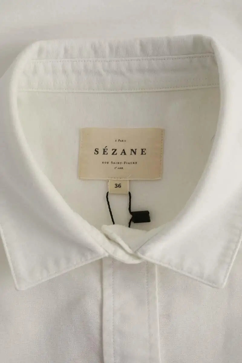 Chemise Sézane Blanc en Coton