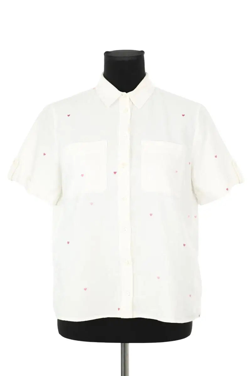Chemise Sézane Blanc en Coton, taille XS - Seconde Main