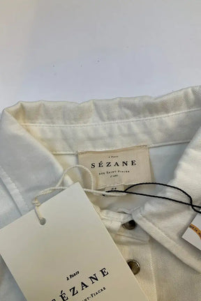 Chemise Sézane Blanc en Coton