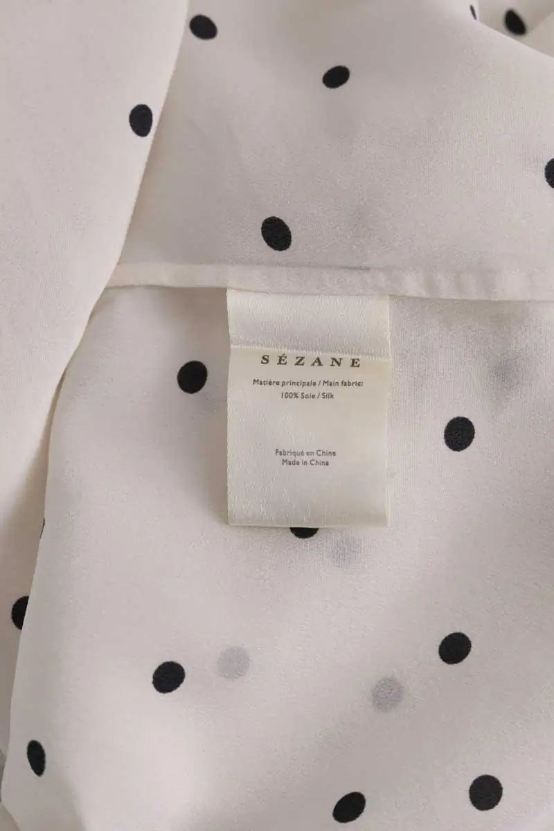 Chemise Sézane Blanc en Soie