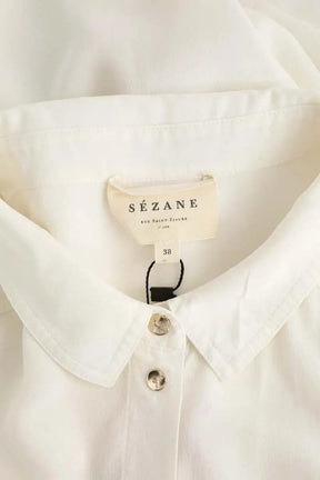 Chemise Sézane Blanc en Soie