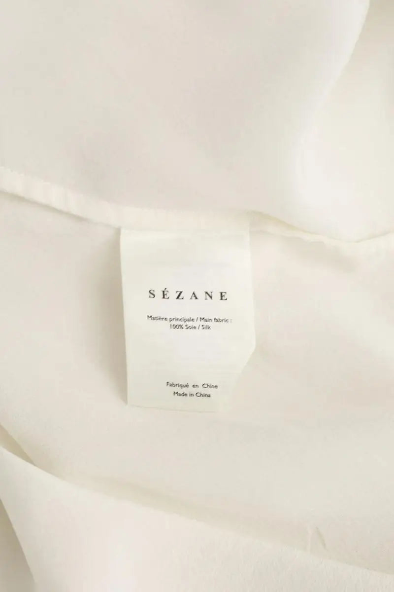 Chemise Sézane Blanc en Soie