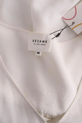 Chemise Sézane Blanc en Soie