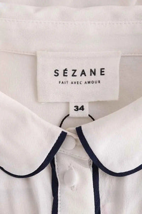 Chemise Sézane Blanc en Soie